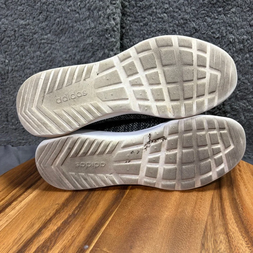 Adidas Cloudfoam Pure Womens Black White Knit Running Shoes DB0694 Size 6